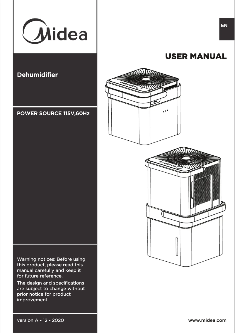 Page n°1 - Manuel utilisateur Midea MC35MWKBA3RCM