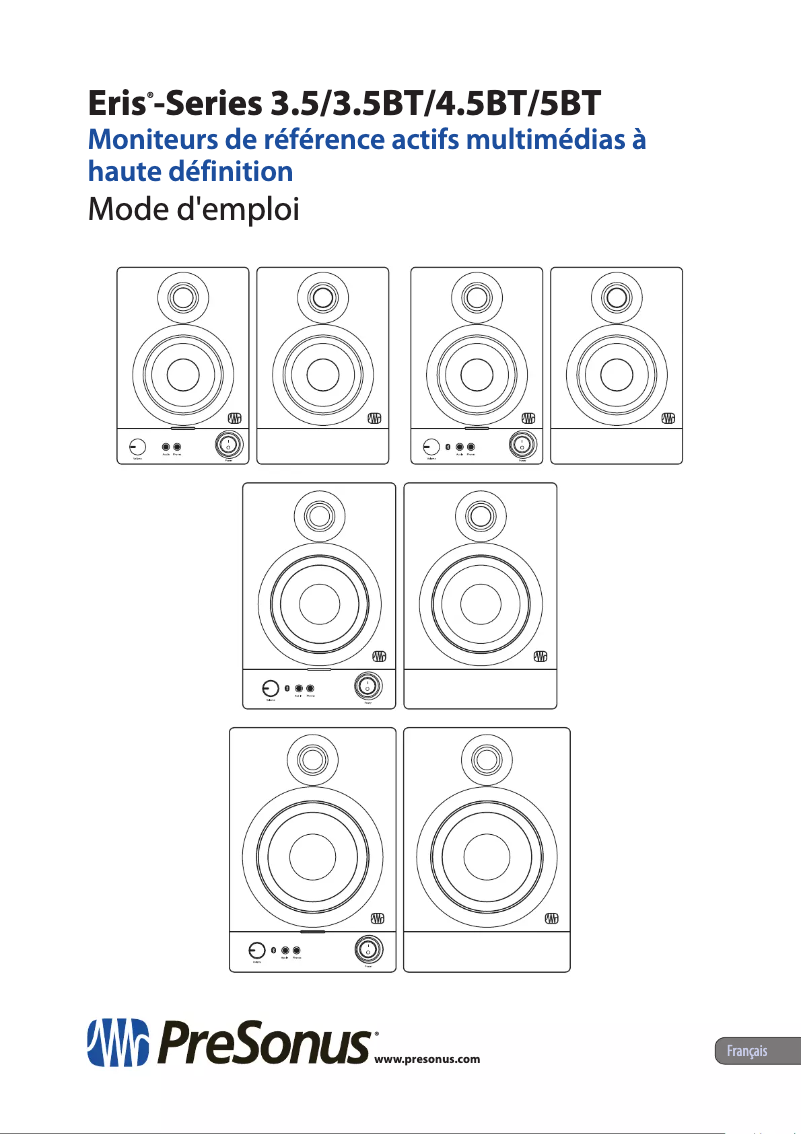 Página 1 del manual Manual de usuario PreSonus Eris 5BT 2nd Gen
