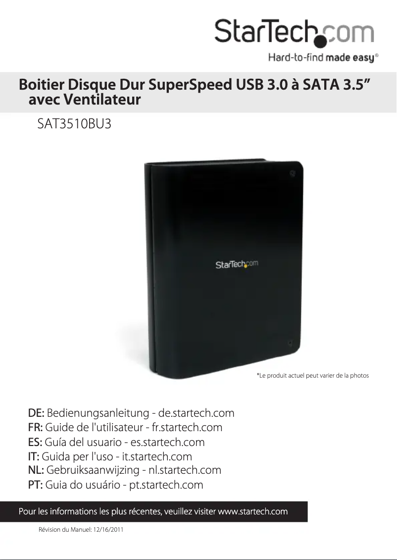 Página 1 del manual Manual de usuario StarTech.com SAT3510BU3