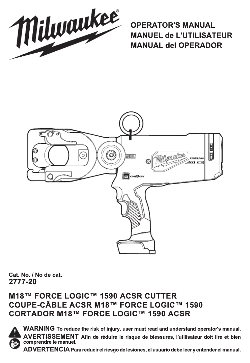 Page n°1 - Manuel utilisateur Milwaukee 2777-21