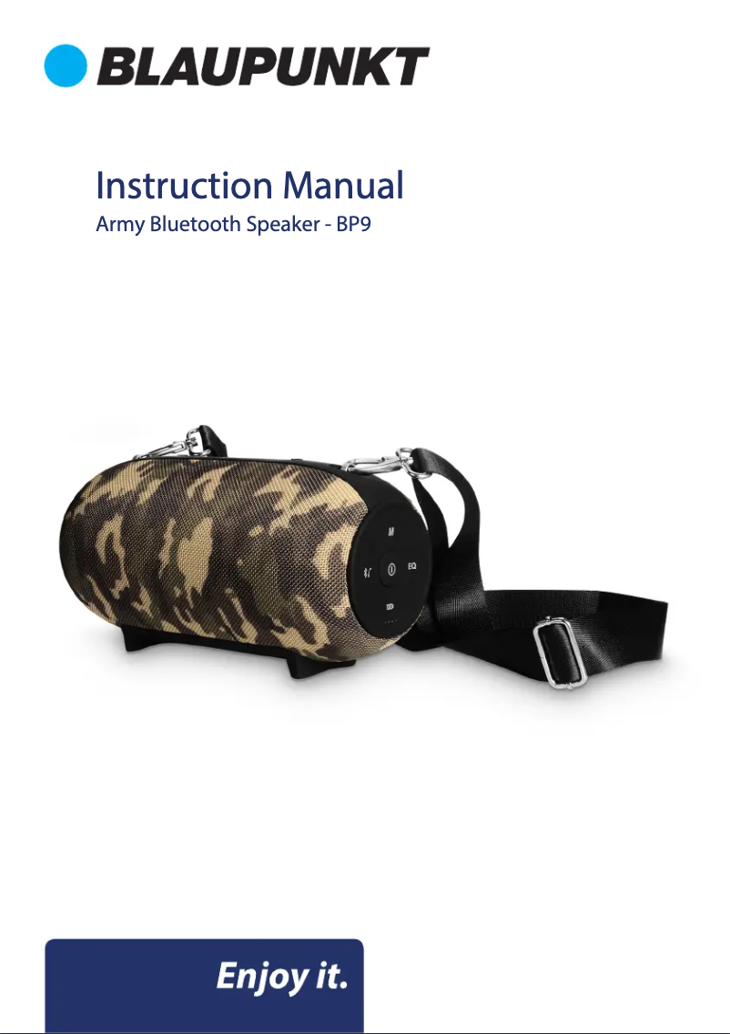 Image de la première page du manuel de l'appareil BP9