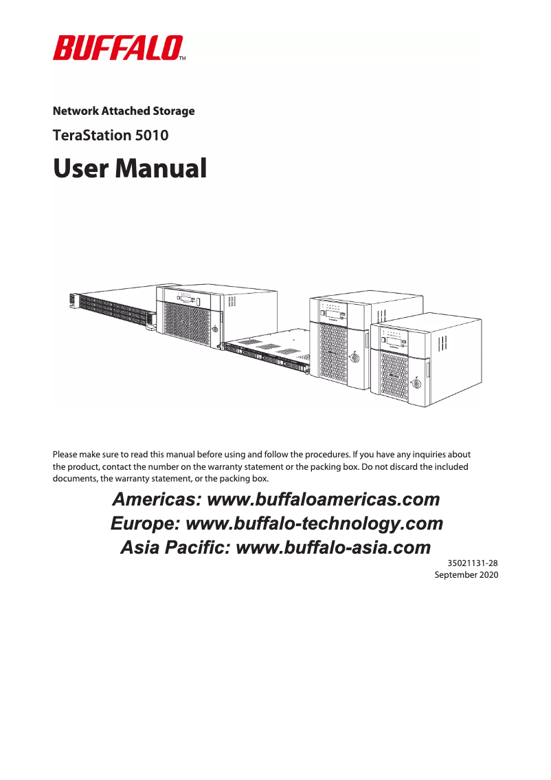 Página 1 del manual Manual de usuario Buffalo TeraStation 5410DN