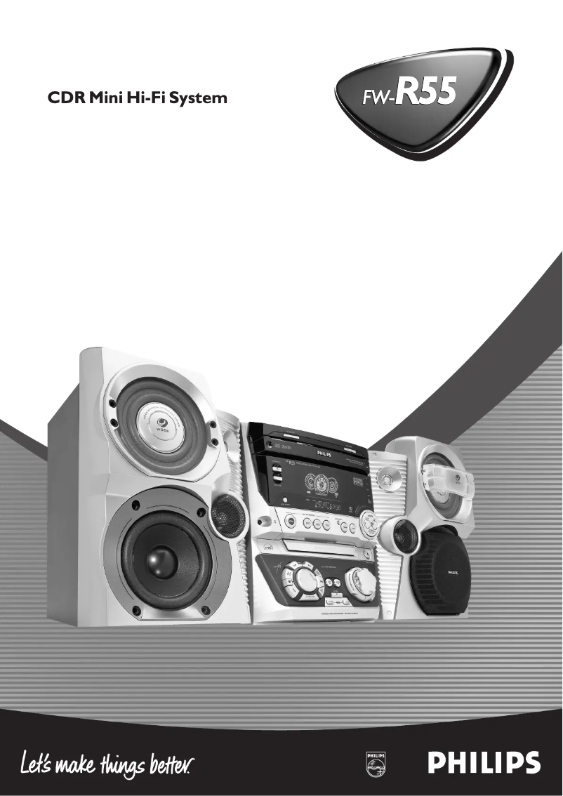 Page 1 de la notice Manuel utilisateur Philips FW-R55