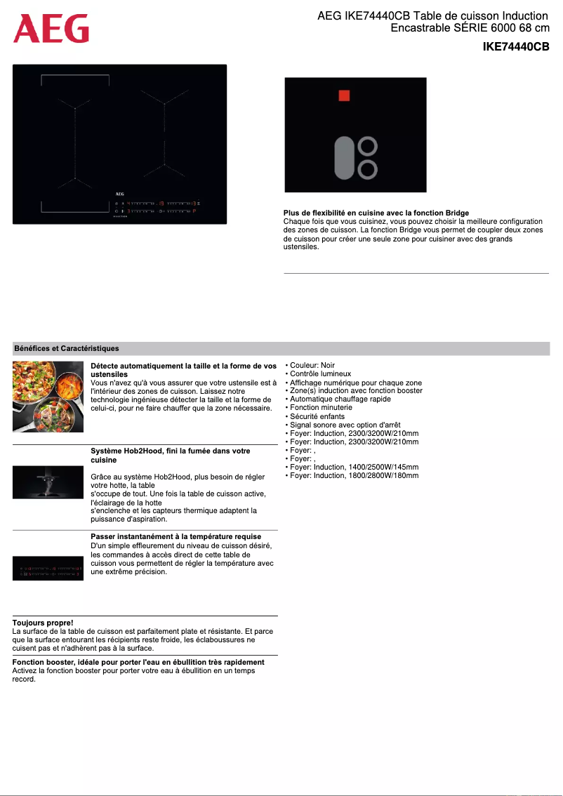 Image de la première page du manuel de l'appareil IKE74440CB