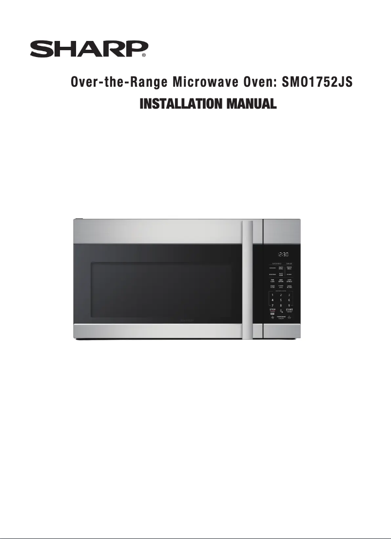 Page 1 de la notice Guide d'installation Sharp SMO1752JS