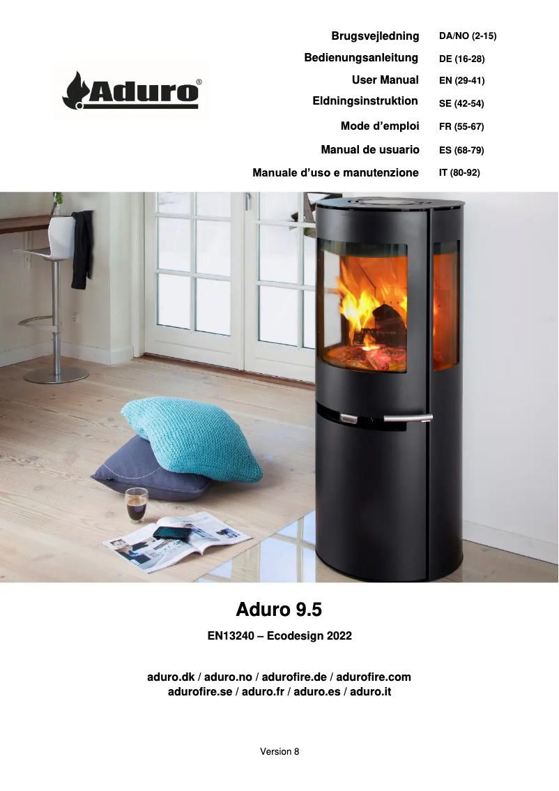 Image de la première page du manuel de l'appareil 9.5