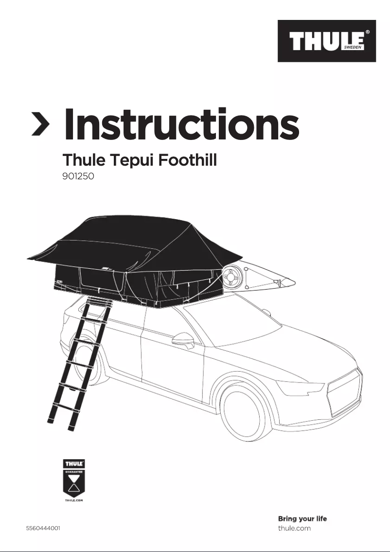 Page 1 of the manual User Manual Thule Tepui Foothill