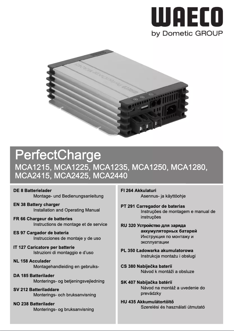 Página 1 del manual Manual de usuario Waeco PerfectCharge MCA1280