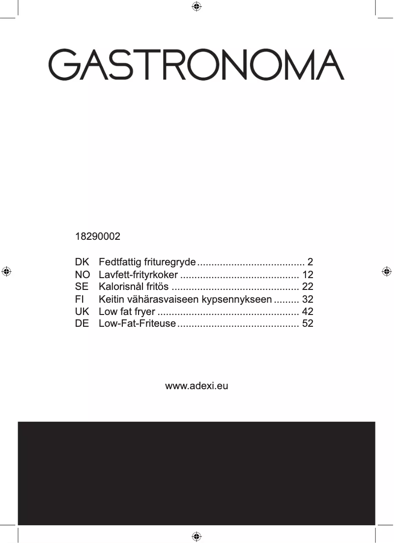 Imagen de la primera página del manual del dispositivo 18290002