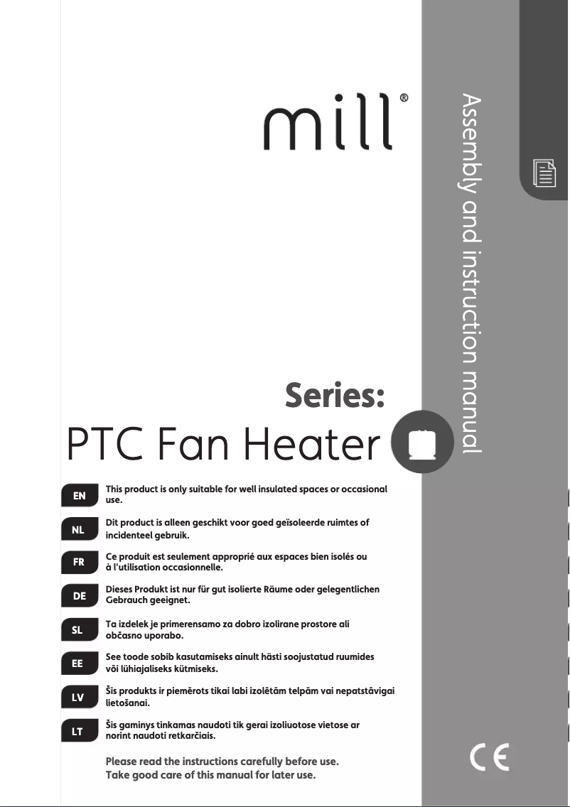 Page 1 de la notice Manuel utilisateur Mill AV600WIFI