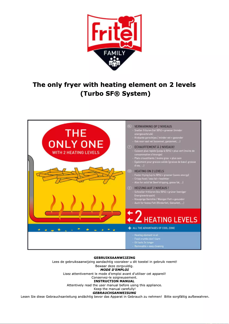 Page 1 de la notice Manuel utilisateur Fritel Turbo SF 4551