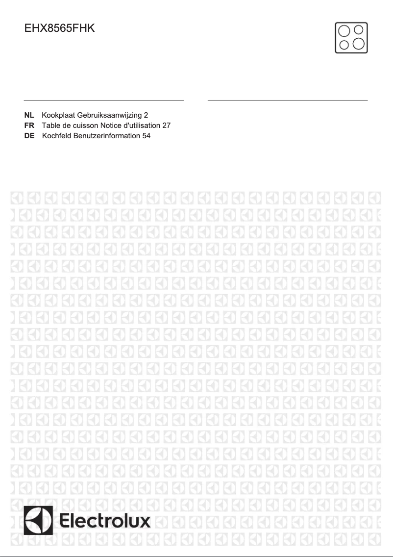 Page 1 de la notice Manuel utilisateur Electrolux EHX8565FHK