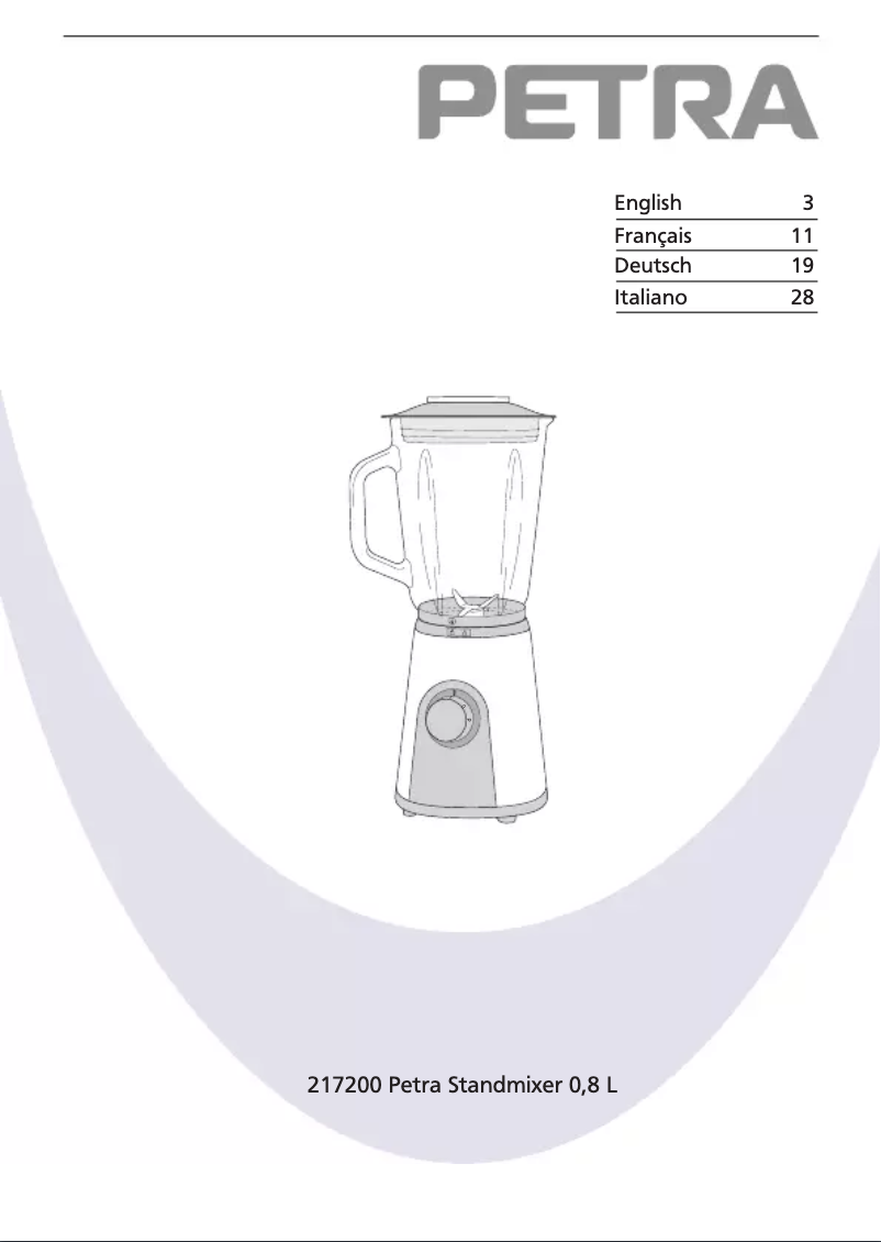 Page n°1 - Manuel utilisateur Petra Electric MX 24.35
