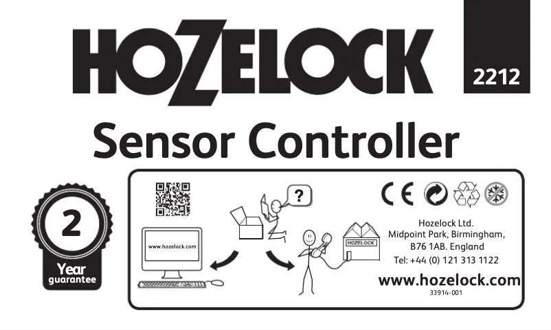 Página 1 del manual Manual de instrucciones Hozelock Sensor Controller 2212