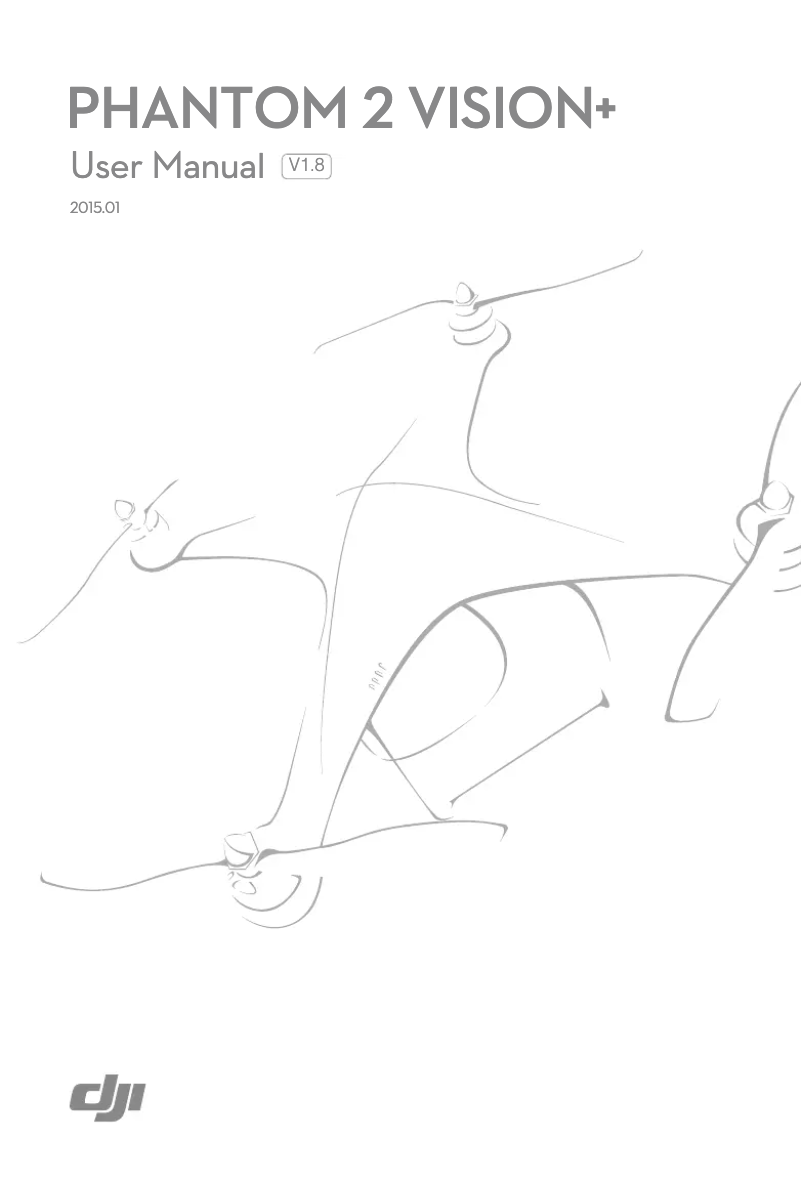 Image de la première page du manuel de l'appareil Phantom