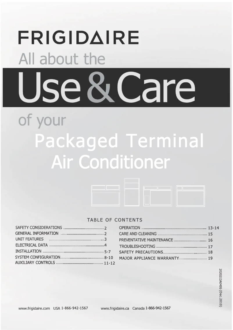 Page 1 de la notice Guide d'installation Frigidaire FRP15P2Y2R