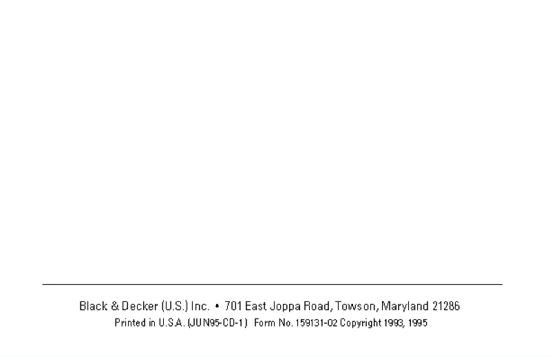 Page n°1 - Manuel utilisateur Black & Decker 2852
