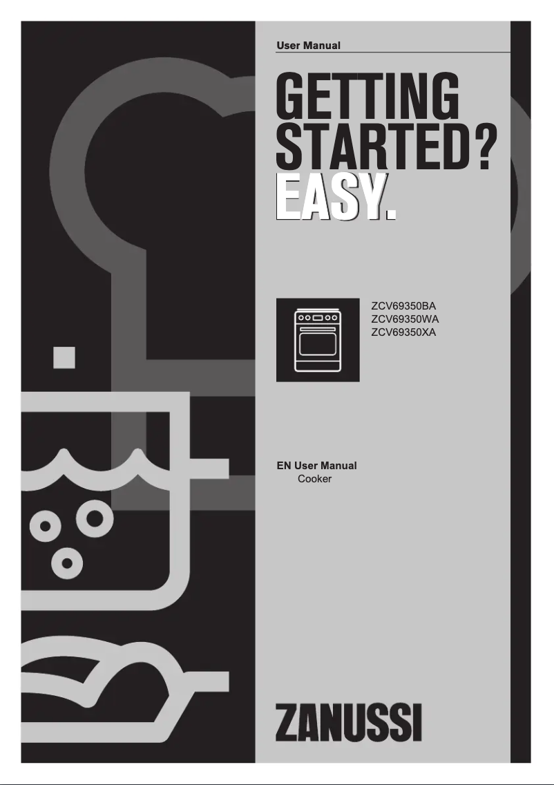 Page n°1 - Manuel utilisateur Zanussi ZCV69350WA