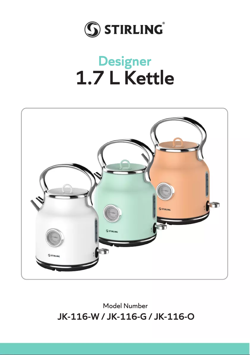 Page 1 de la notice Guide de démarrage rapide Stirling JK-116