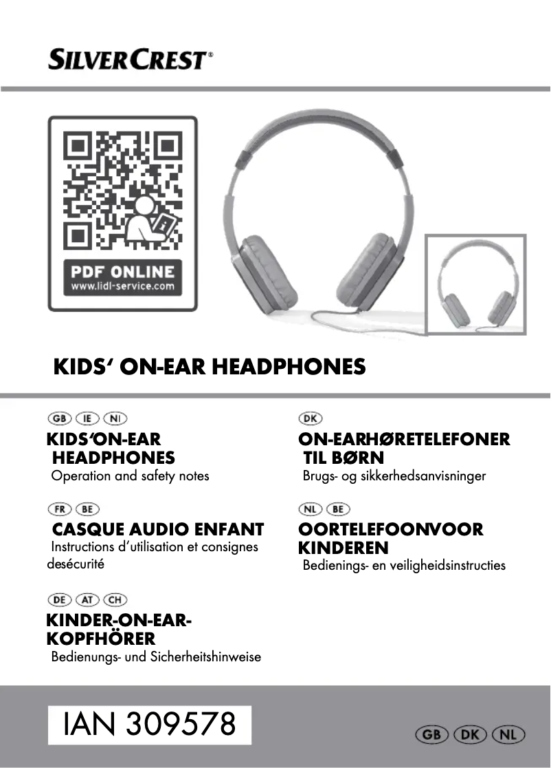 Image de la première page du manuel de l'appareil IAN 309578