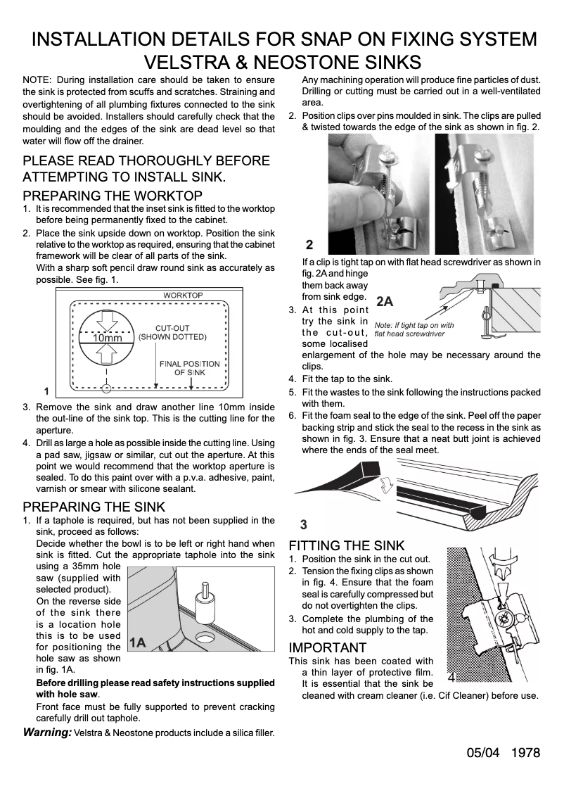 Page n°1 - Manuel utilisateur Leisure VUN1160