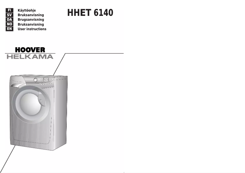 Image de la première page du manuel de l'appareil HHET 6140