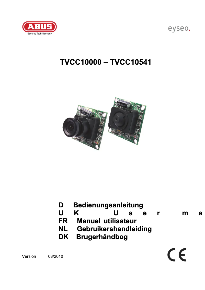 Image de la première page du manuel de l'appareil TVCC10000