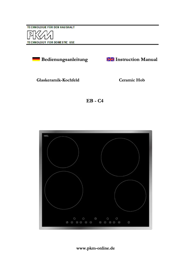 Página 1 del manual Manual de usuario PKM EB-C4