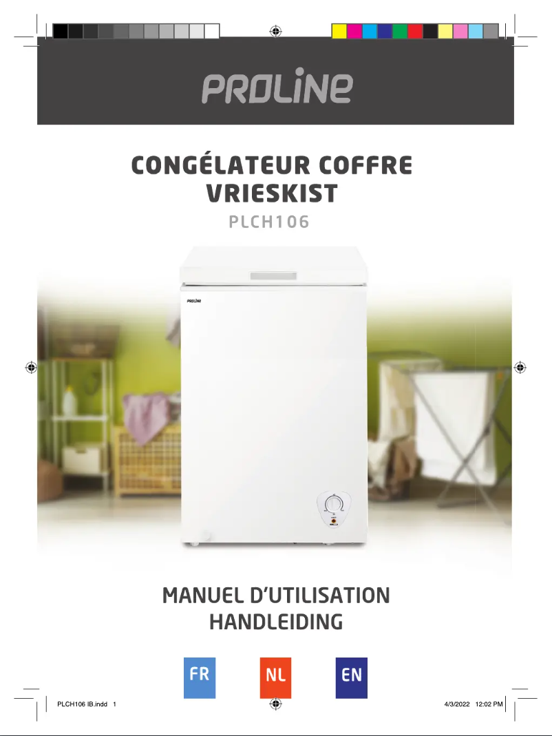 Page 1 de la notice Manuel utilisateur Proline PLCH106