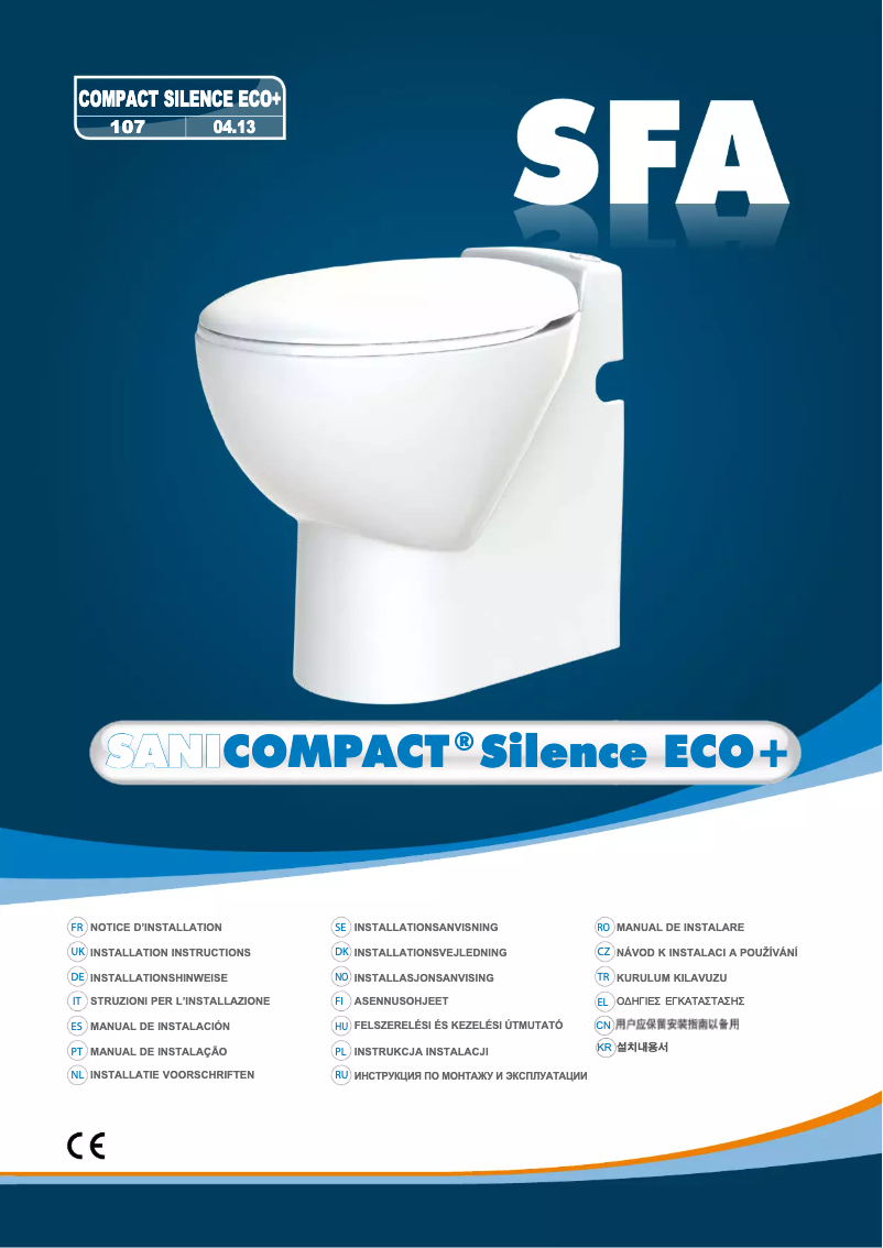Image de la première page du manuel de l'appareil SANI COMPACT SILENCE ECO