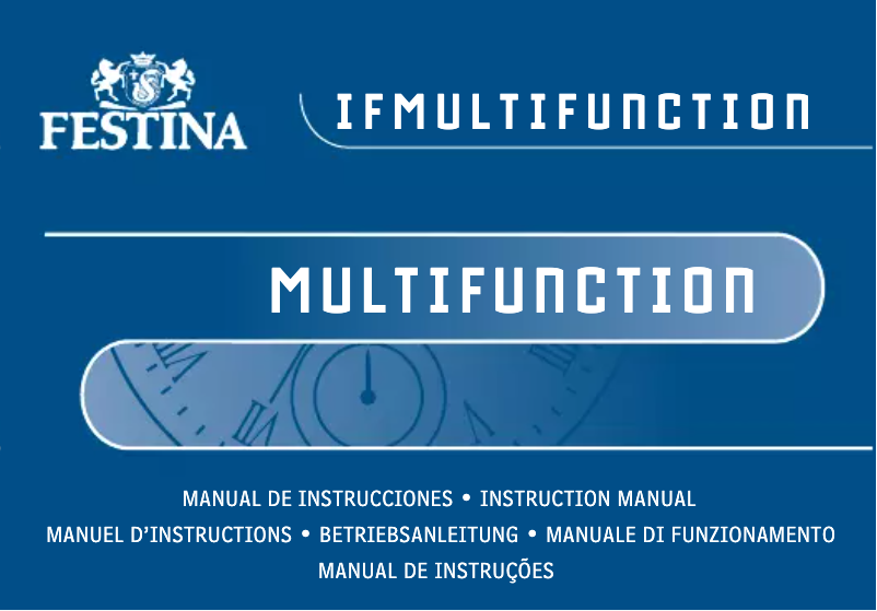 Page 1 de la notice Manuel utilisateur Festina Multifunction F16829