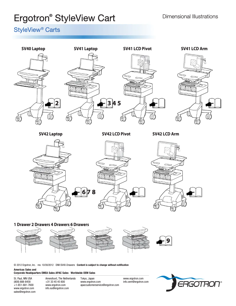 Image de la première page du manuel de l'appareil StyleView Laptop Cart