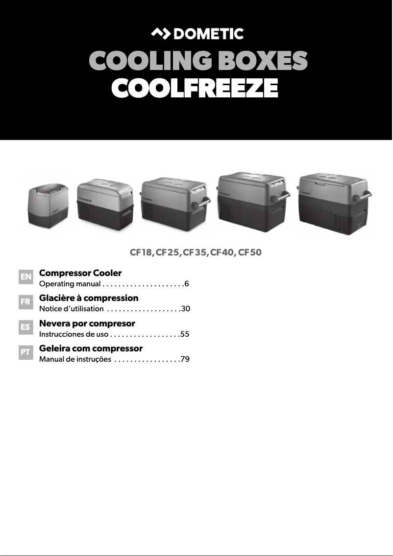 Image de la première page du manuel de l'appareil CF 18