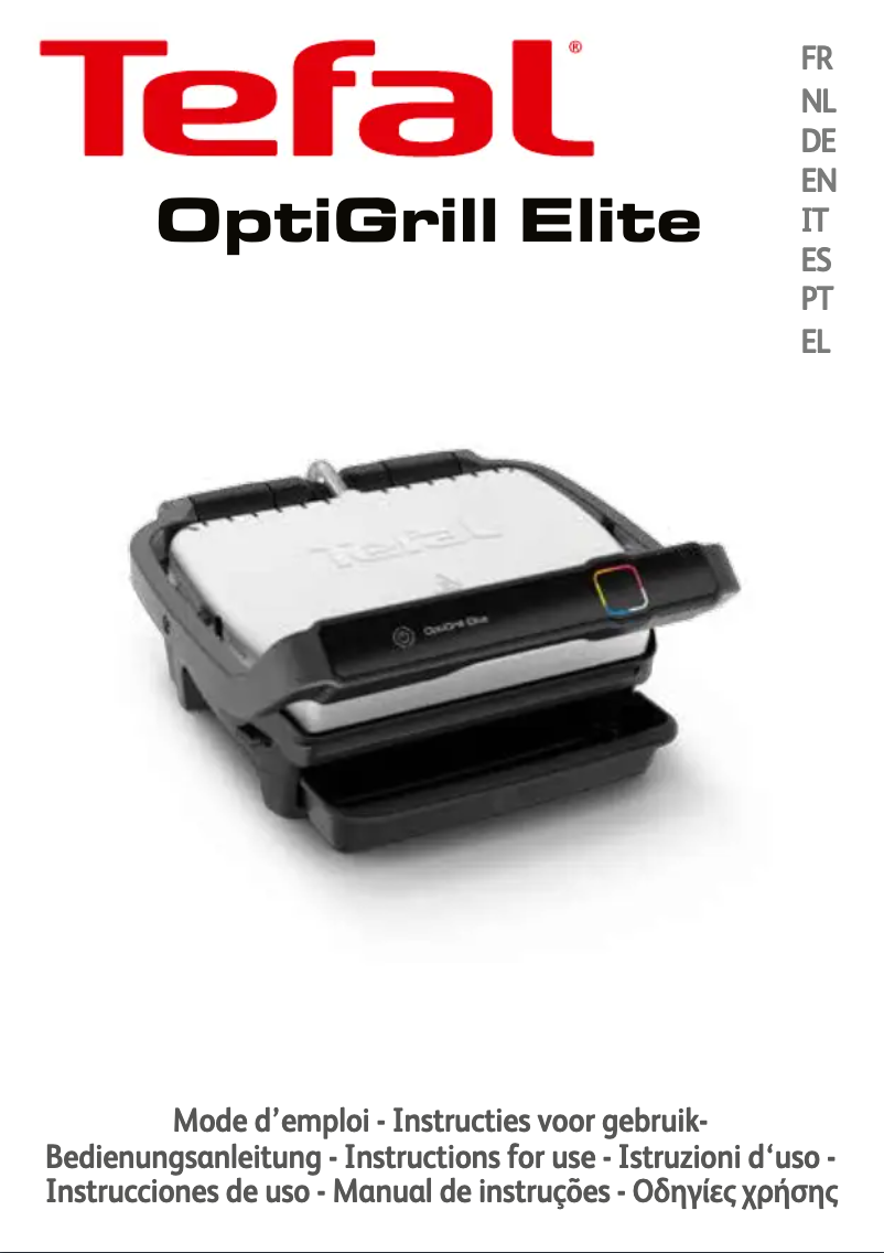 Page n°1 - Manuel utilisateur Tefal OptiGrill Elite GC7508