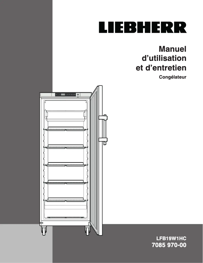 Page 1 de la notice Manuel utilisateur Liebherr LFB19W1HC