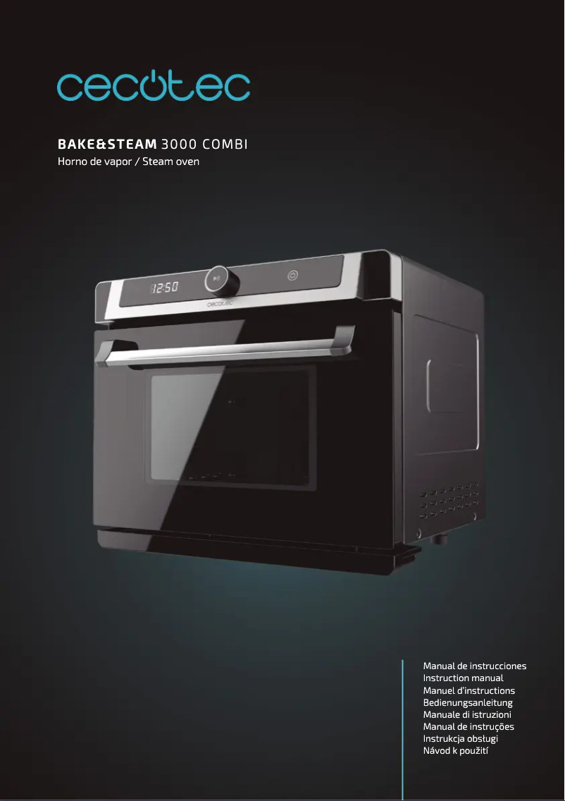 Page n°1 - Manuel utilisateur Cecotec Bake&Steam 3000 Combi