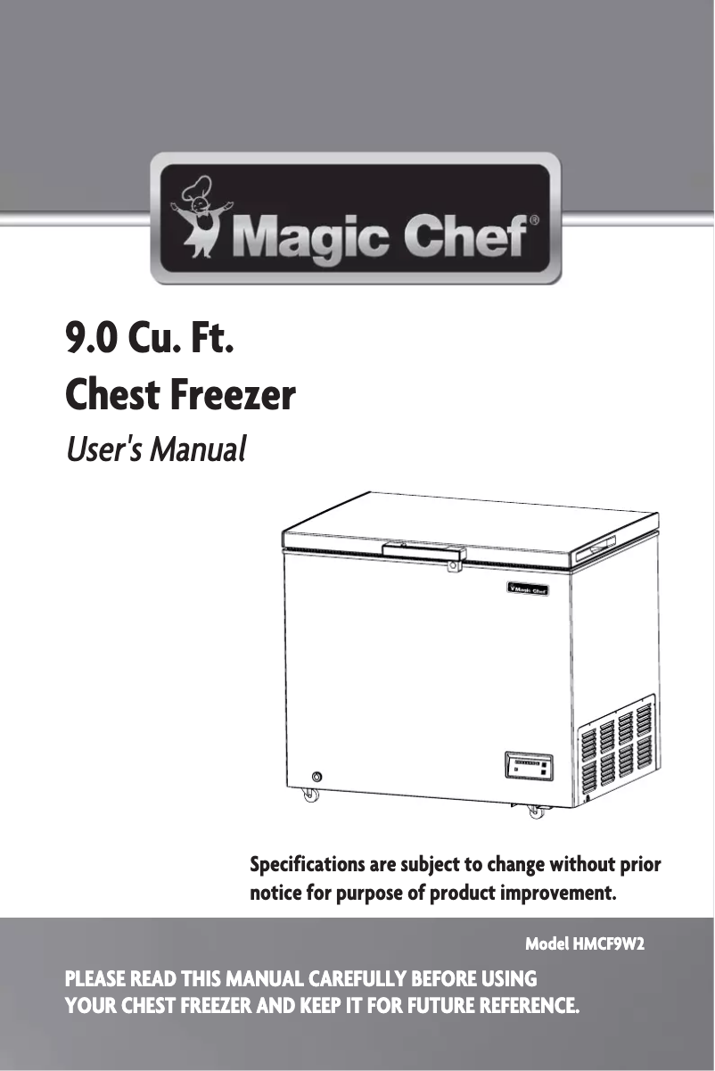 Page 1 de la notice Manuel utilisateur Magic Chef HMCF9W2