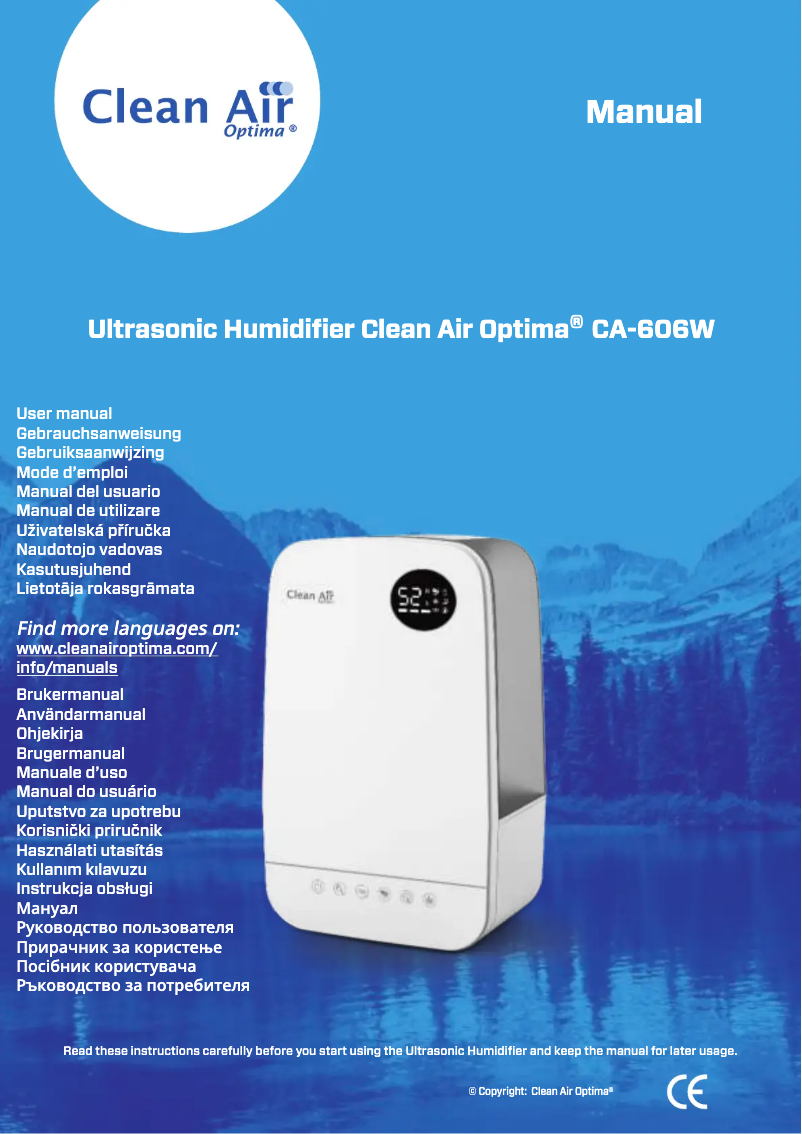 Image de la première page du manuel de l'appareil CA-606W