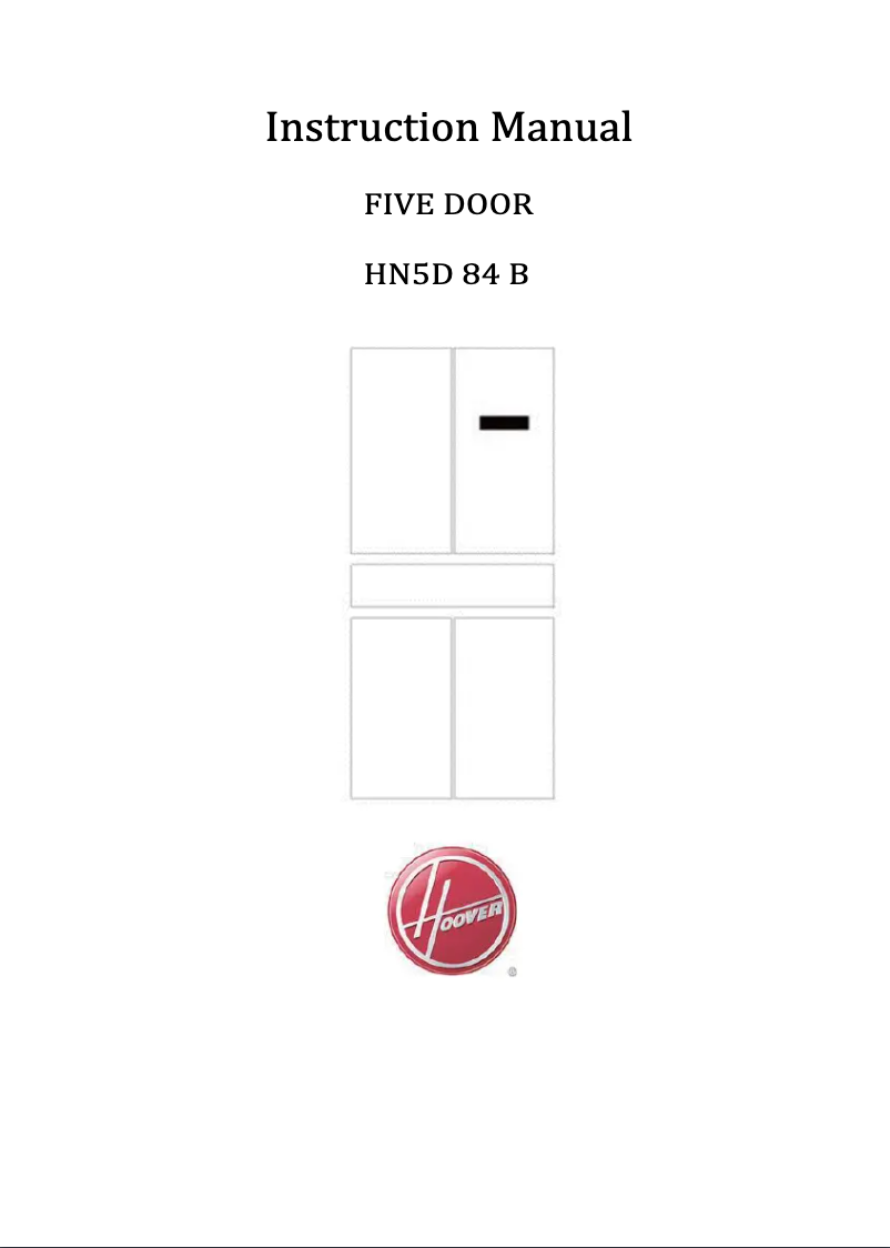 Page n°1 - Manuel utilisateur Hoover HN5D 84 B