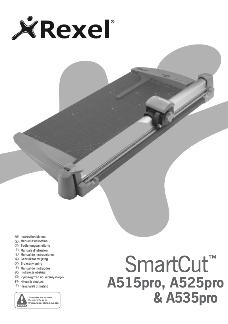 Image de la première page du manuel de l'appareil Smartcut A535