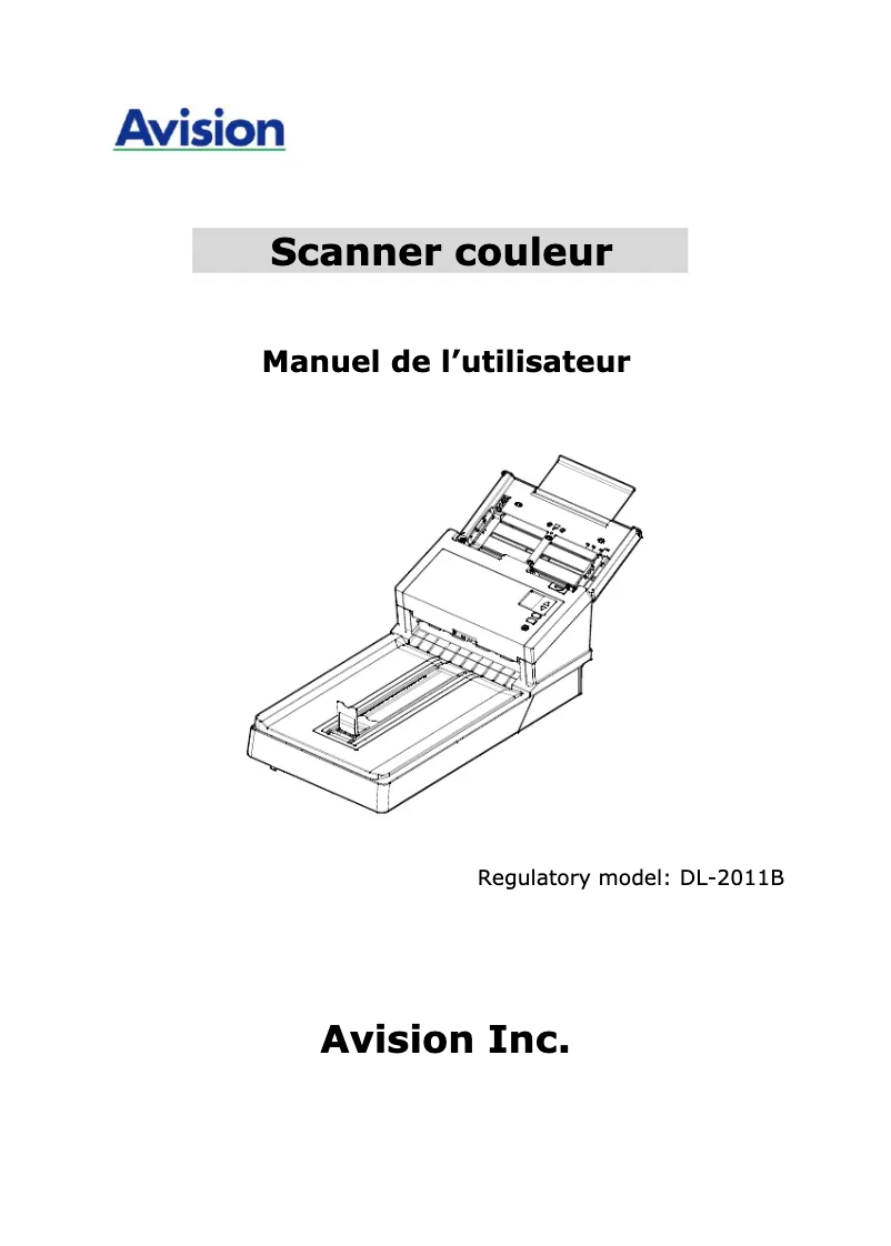 Page 1 de la notice Manuel utilisateur Avision AD345GFWN