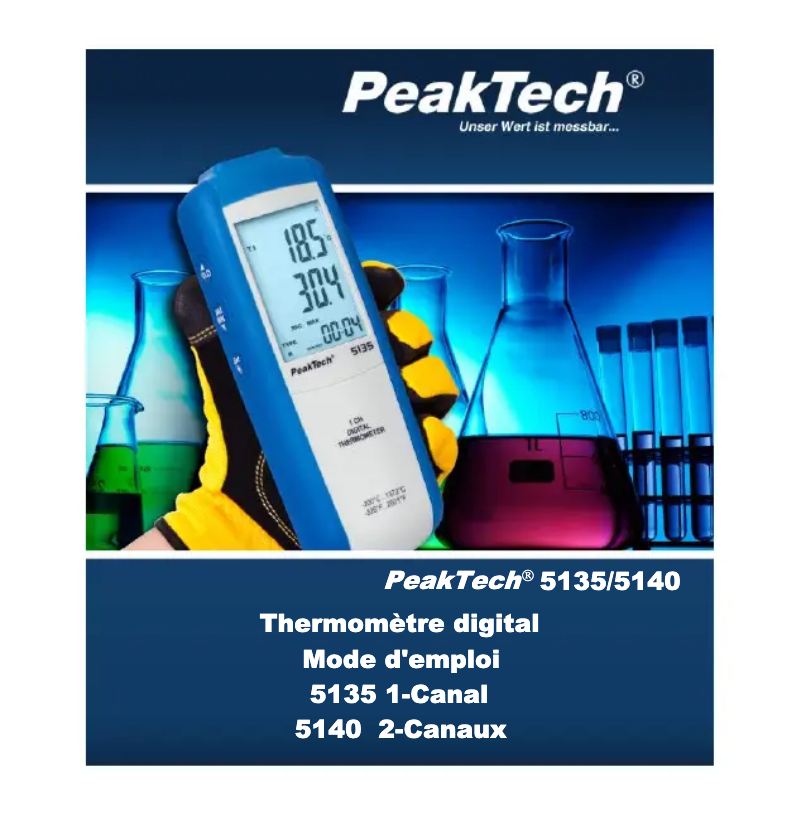 Page n°1 - Manuel utilisateur PeakTech 5135