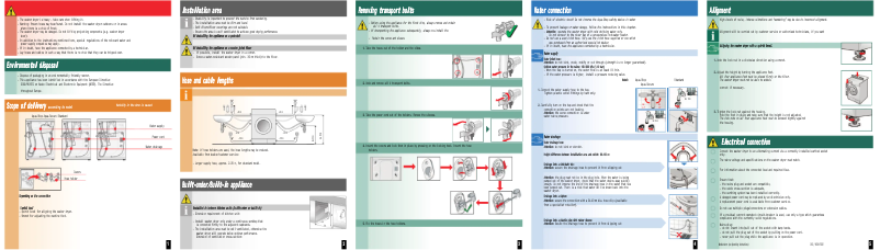 Page n°1 - Guide d'installation Bosch WVH24460EP