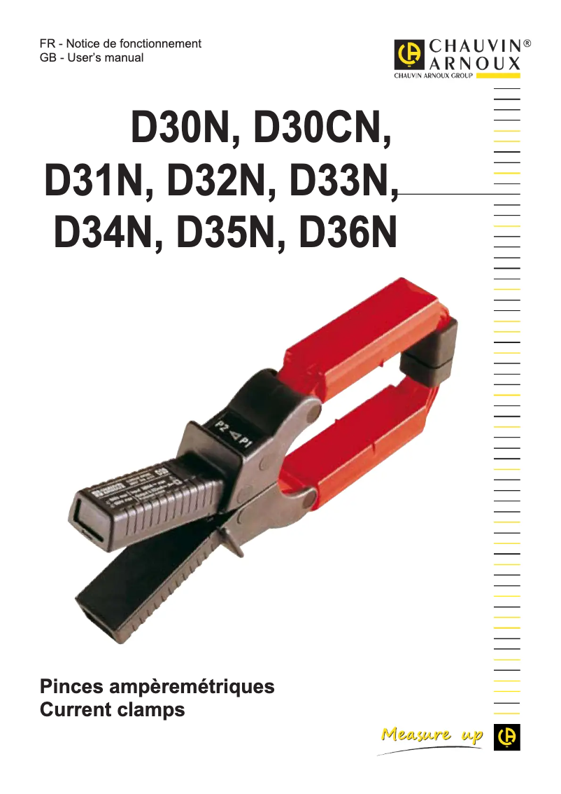 First page image of the manual for D36N