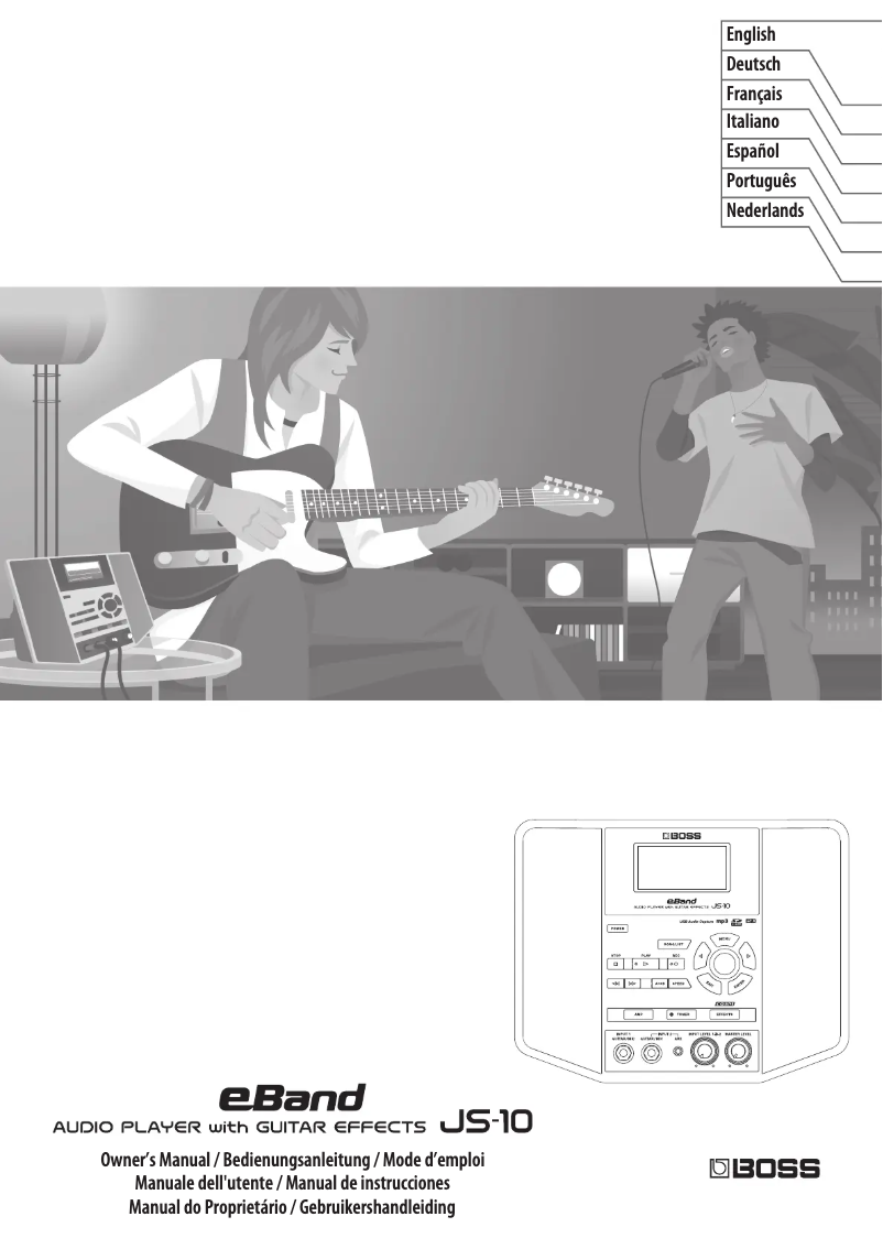 Page n°1 - Manuel utilisateur Boss eBand JS-10