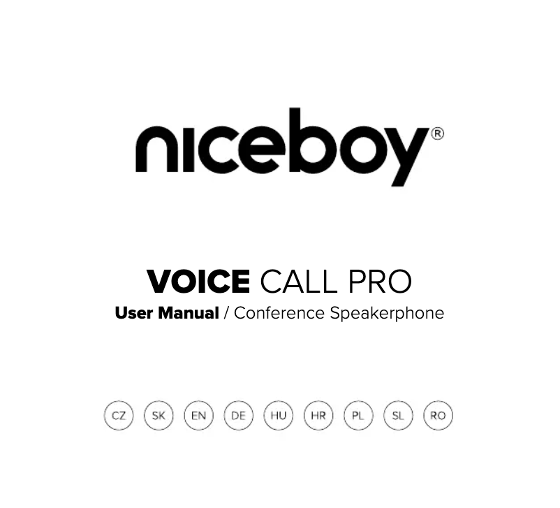 Page n°1 - Manuel utilisateur Niceboy VOICE Call PRO