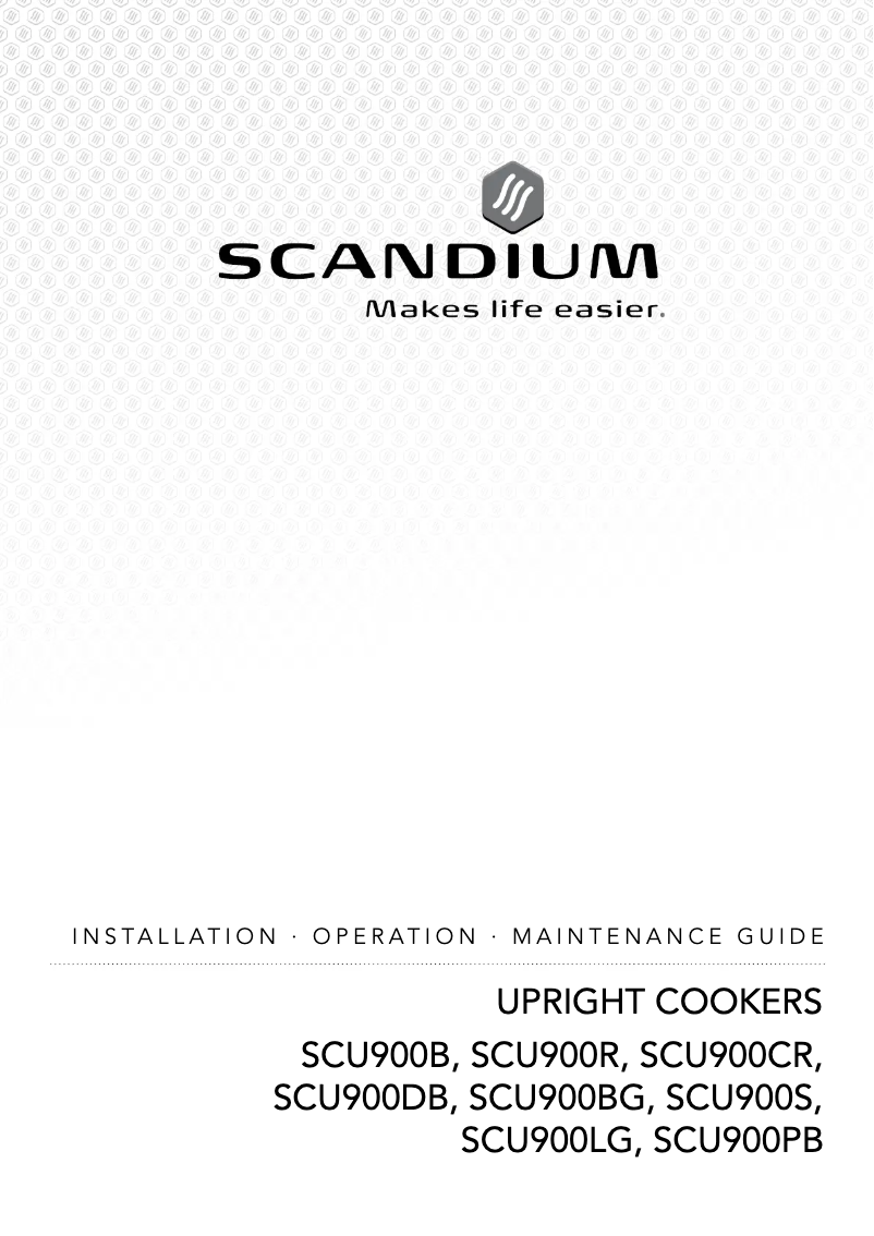 Page 1 de la notice Manuel utilisateur Scandium SCU900S