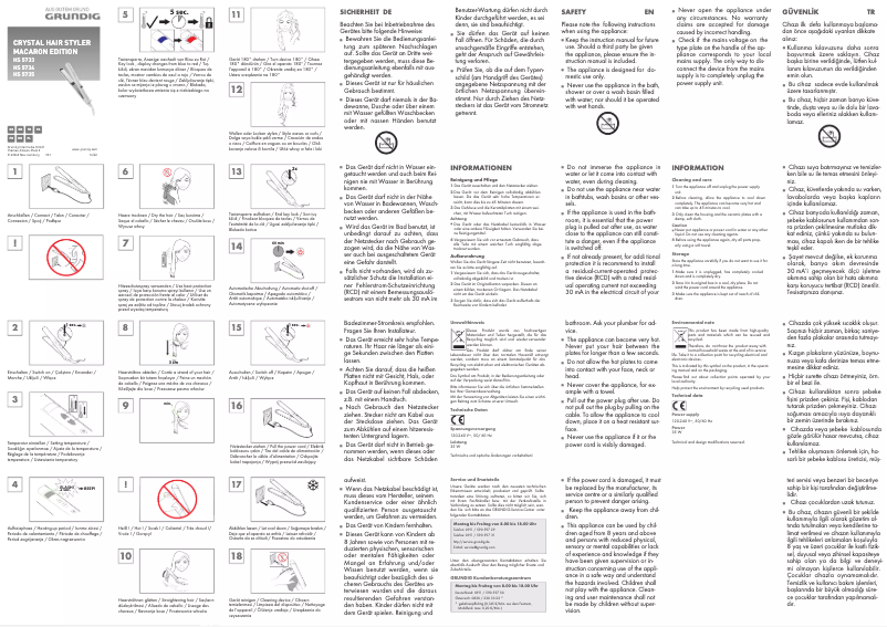 Page 1 de la notice Manuel utilisateur Grundig HS 5733