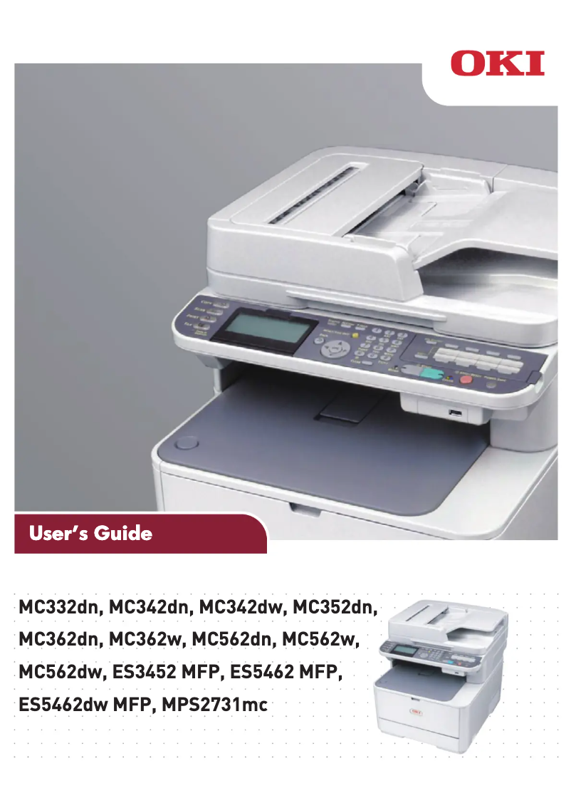 Image de la première page du manuel de l'appareil MC562dw