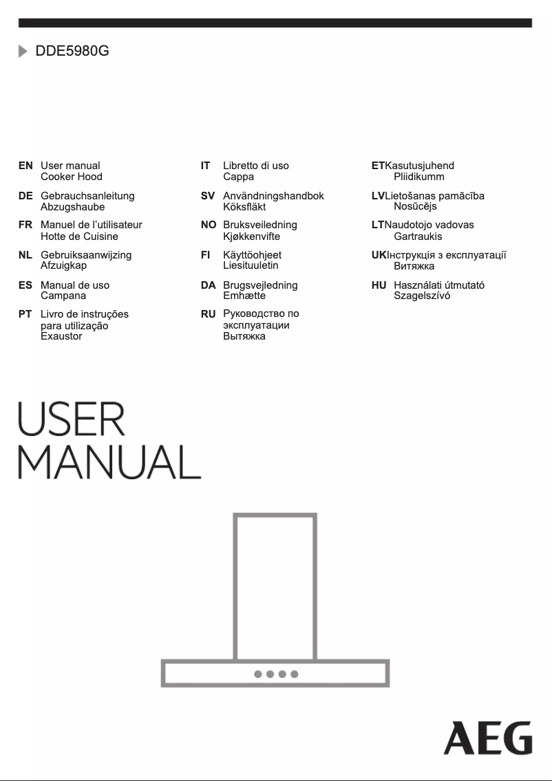 Page n°1 - Manuel utilisateur AEG DDE5980G